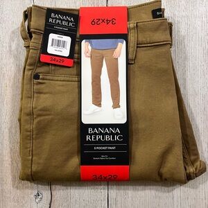 Banana Republic Men's 5 Pocket Pant Slim Fit Size 34x29 NWT